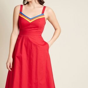 Wonder Woman-Inspired A-Line Dress